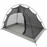 Vidaxl tent met dak met opslag grijs en zwart 236 x 150 x 136 cm