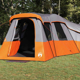 Vidaxl gezinstent met dak grijs en oranje 762 x 655 x 218 cm taft