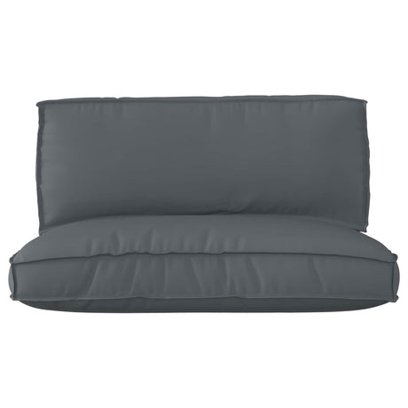 Vidaxl pallet kussen set 2 pcs antraciet oxford stof