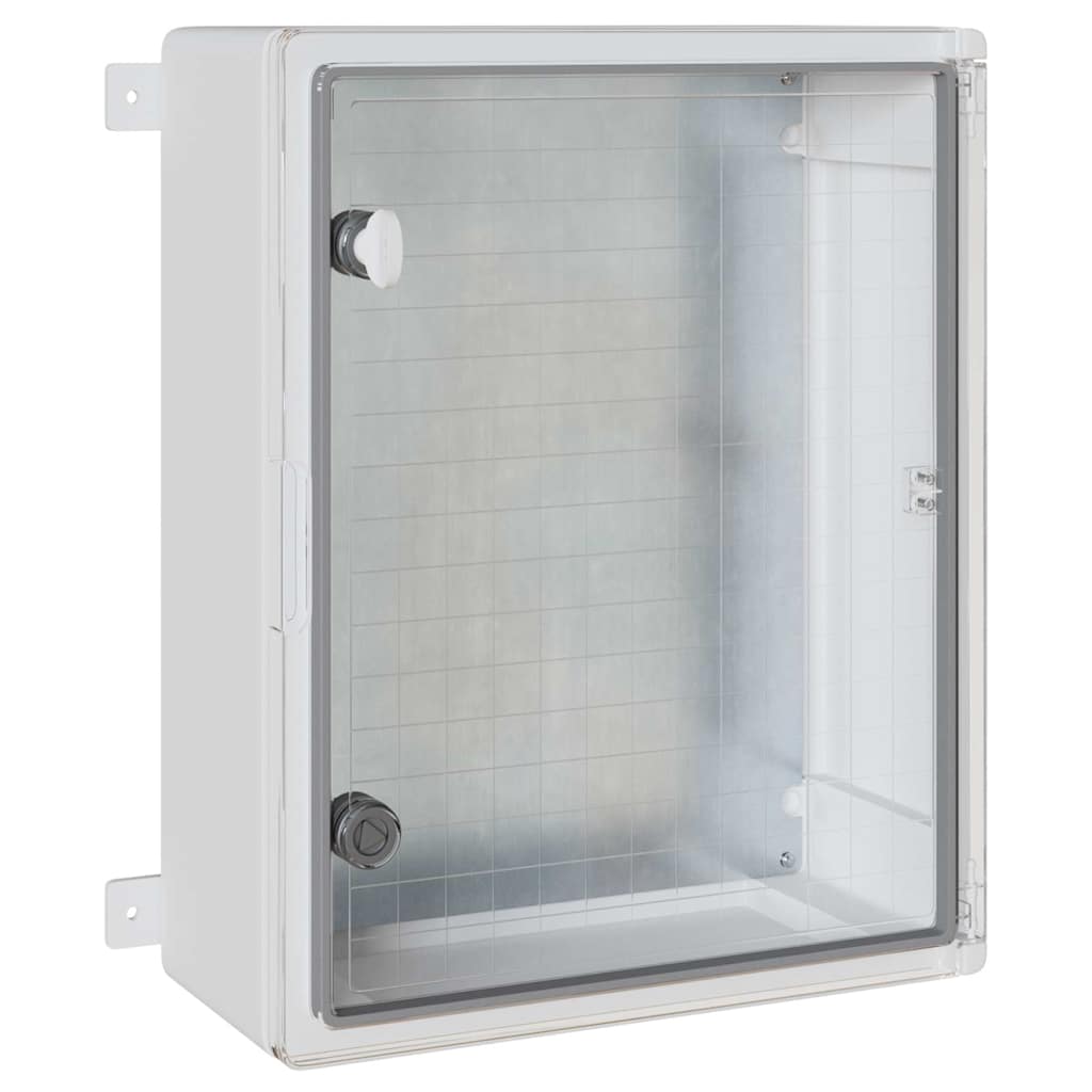 Vidaxl bedieningskast grijs 40 x 17,5 x 50 cm abs kunststof