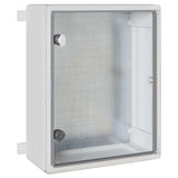 Vidaxl bedieningskast grijs 40 x 17,5 x 50 cm abs kunststof