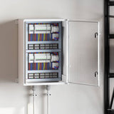 Vidaxl bedieningskast grijs 50 x 24,5 x 70 cm abs kunststof