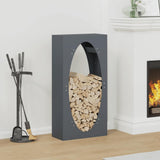 Vidaxl brandhoutrek 50x23x100 cm koudgewalst staal antracietkleurig