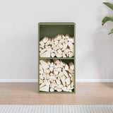 Vidaxl brandhoutrek 40x30x75 cm koudgewalst staal olijfgroen
