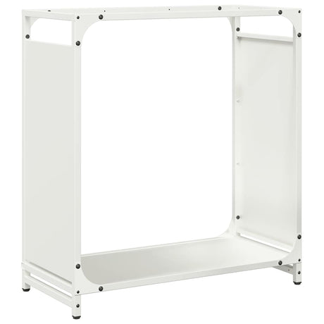 Vidaxl brandhoutrek 60x28x65 cm koudgewalst staal wit