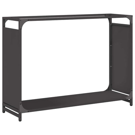 Vidaxl brandhoutrek 90x28x65 cm koudgewalst staal zwart