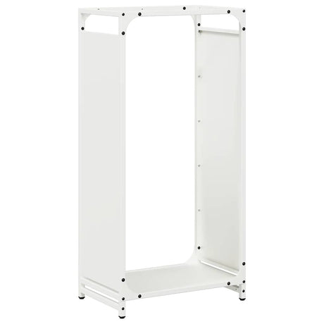 Vidaxl brandhoutrek 44x28x90 cm koudgewalst staal wit