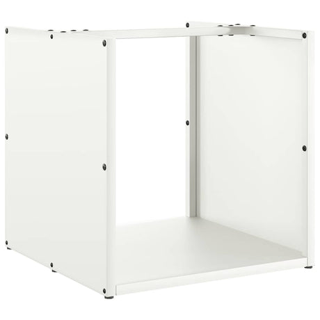 Vidaxl brandhoutrek 40x40x40 cm koudgewalst staal wit