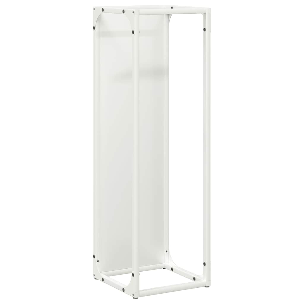 Vidaxl brandhoutrek 25x25x80 cm koudgewalst staal wit