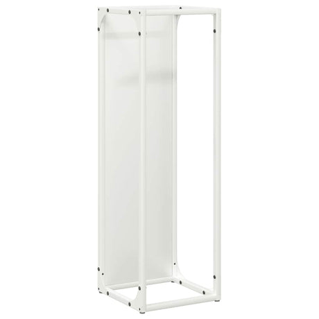 Vidaxl brandhoutrek 25x25x80 cm koudgewalst staal wit