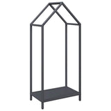 Vidaxl brandhoutrek 40x25x90 cm koudgewalst staal antracietkleurig