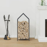 Vidaxl brandhoutrek 40x25x90 cm koudgewalst staal antracietkleurig