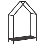 Vidaxl brandhoutrek 60x25x90 cm koudgewalst staal zwart