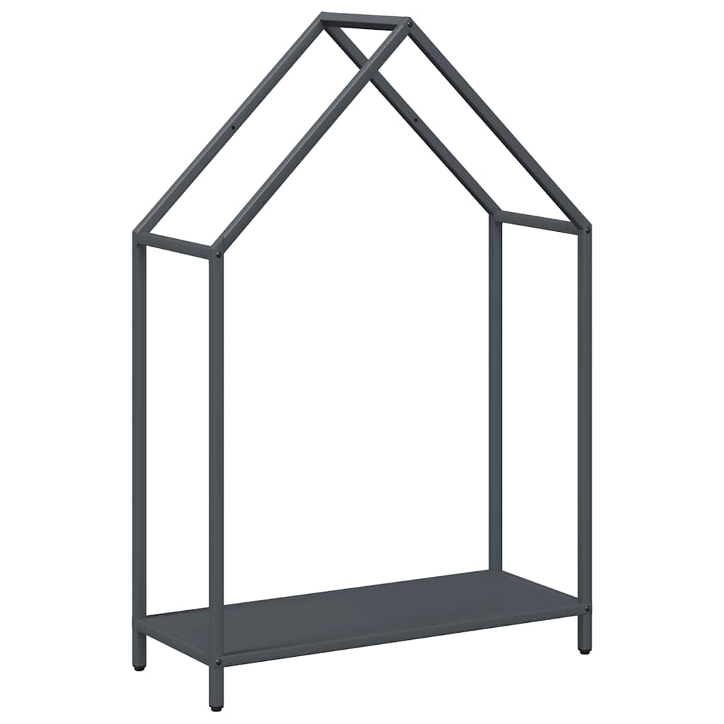 Vidaxl brandhoutrek 60x25x90 cm koudgewalst staal antracietkleurig