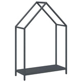 Vidaxl brandhoutrek 60x25x90 cm koudgewalst staal antracietkleurig