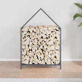 Vidaxl brandhoutrek 60x25x90 cm koudgewalst staal antracietkleurig
