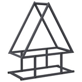 Vidaxl brandhoutrek 50x25x60 cm koudgewalst staal antracietkleurig