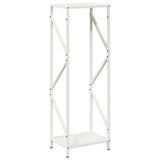 Vidaxl brandhoutrek 34x25x100 cm koudgewalst staal wit
