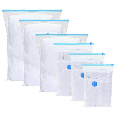Vidaxl opslagzakken 15 pcs transparant en blauw 130 x 100 cm