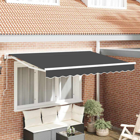 Vidaxl inklapbaar zonnescherm antraciet 250 x 200 cm