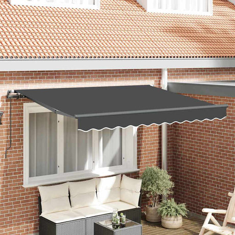 Vidaxl inklapbaar zonnescherm antraciet 250 x 200 cm stof