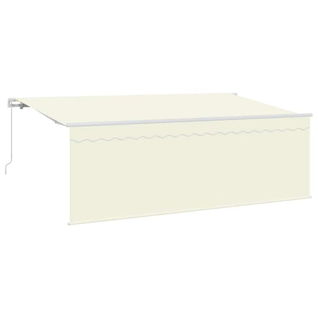Vidaxl zonnescherm met screen crème 350 x 200 x 120 cm stof en metaal