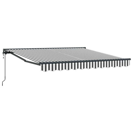 Vidaxl inklapbaar zonnescherm antraciet en wit 300 x 250 cm