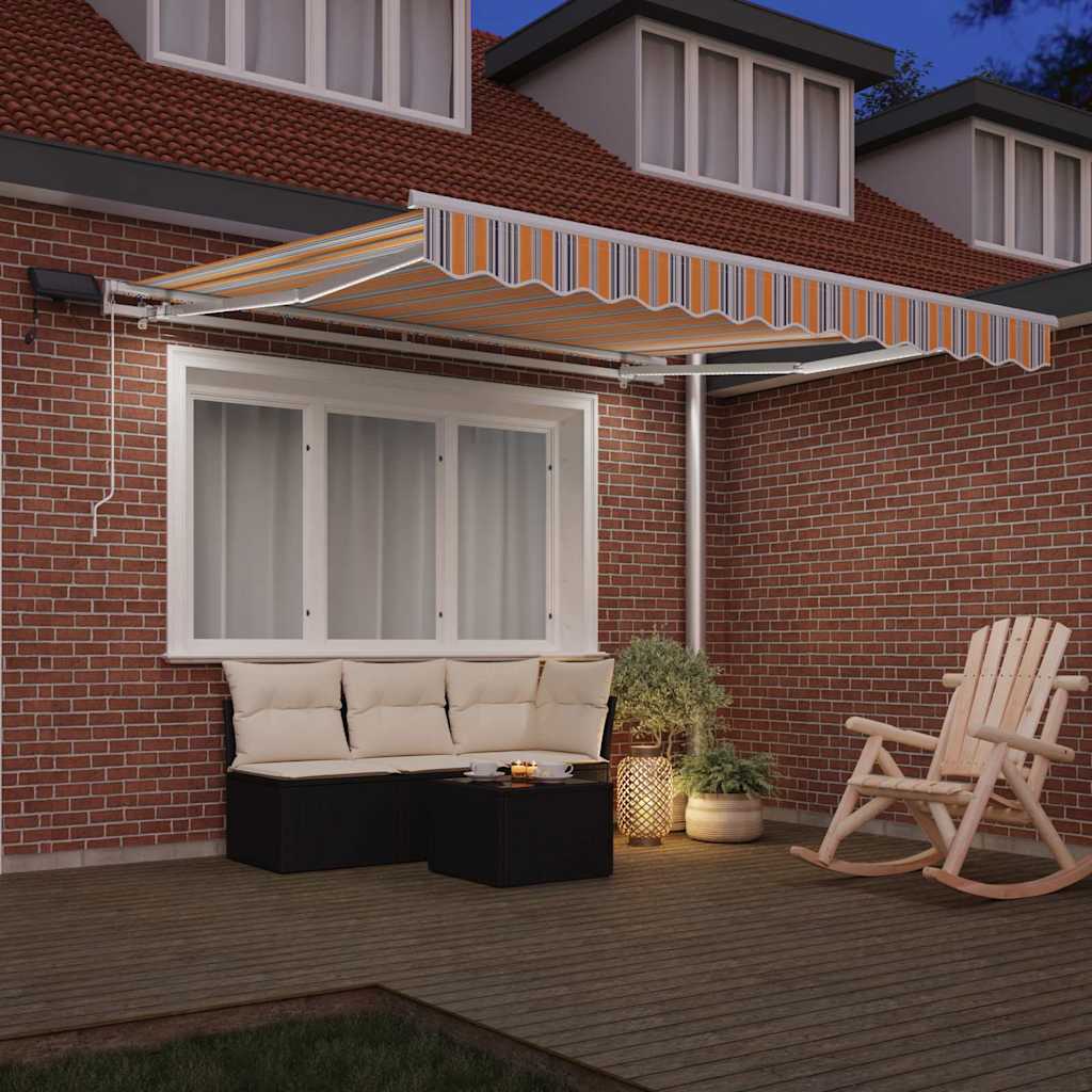 Vidaxl inklapbaar zonnescherm multikleur 300 x 250 cm stof en staal