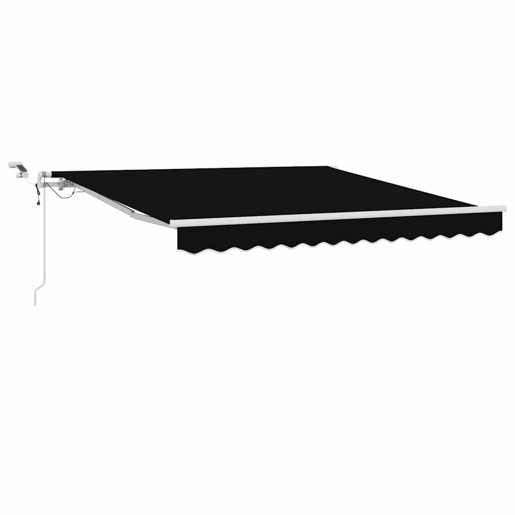 Vidaxl inklapbaar zonnescherm zwart 300 x 250 cm polyester en metaal