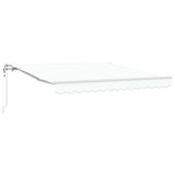 Vidaxl inklapbaar zonnescherm wit 300 x 250 cm stof