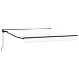 Vidaxl inklapbaar zonnescherm wit 300 x 250 cm polyester en metaal