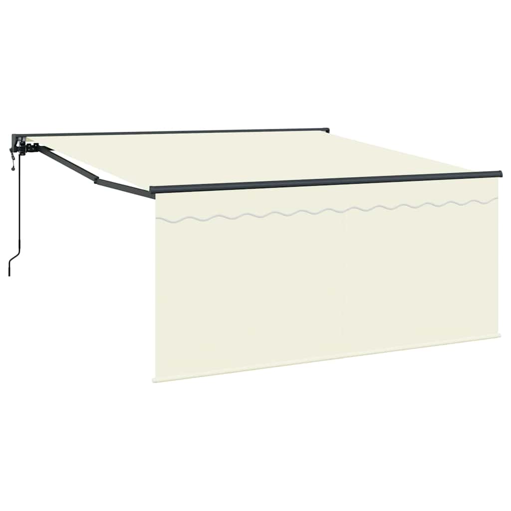 Vidaxl inklapbaar zonnescherm crème 350 x 250 cm