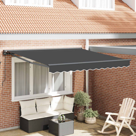 Vidaxl inklapbaar zonnescherm antraciet 350 x 250 cm