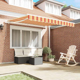 Vidaxl markies geel en oranje 350 x 250 x 165 cm polyester