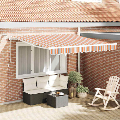 Vidaxl inklapbaar zonnescherm multikleur 350 x 250 cm