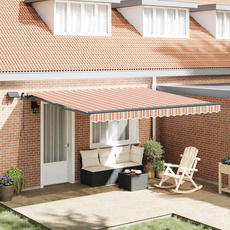 Vidaxl inklapbaar zonnescherm multikleur 400 ×300 cm stof