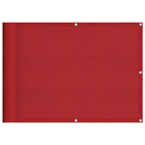 Vidaxl balkonscherm rood 75x1000 cm 100% polyester oxford