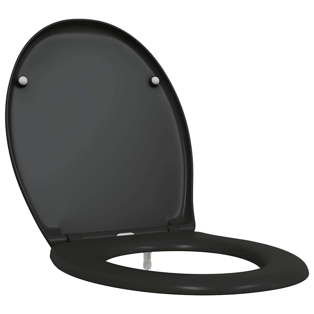 Vidaxl toiletzitting zwart 47 x 37 x 4 cm duroplast