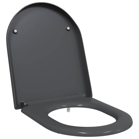 Vidaxl toiletzitting antraciet 49 x 36 x 4 cm duroplast
