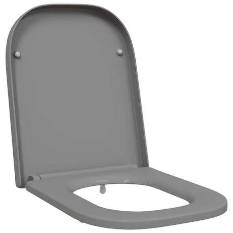 Vidaxl toiletzitting grijs 47,5 x 35 x 3,6 cm duroplast