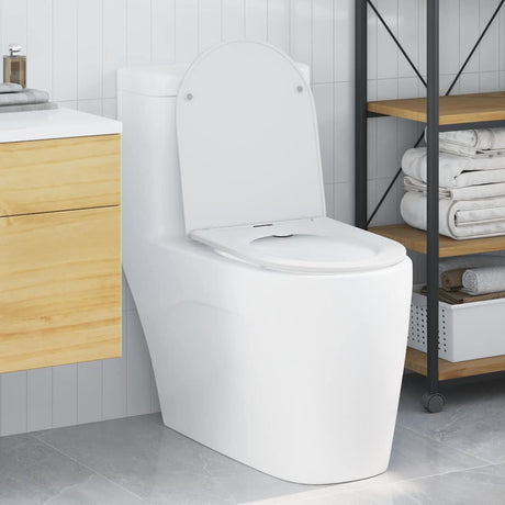 Vidaxl toiletzitting wit 47 x 36 x 3,4 cm duroplast