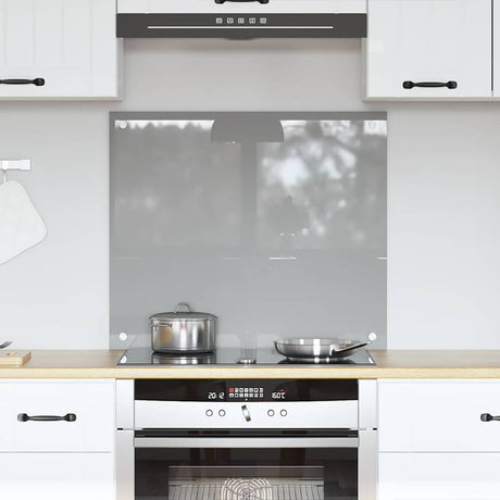 Vidaxl keuken spatscherm lichtgrijs 70 x 60 cm gehard glas