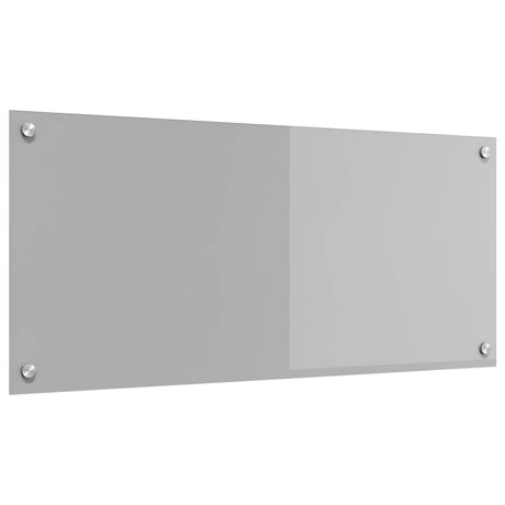 Vidaxl keuken spatscherm lichtgrijs 90 x 40 cm gehard glas