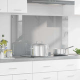 Vidaxl keuken spatscherm lichtgrijs 100 x 60 cm gehard glas