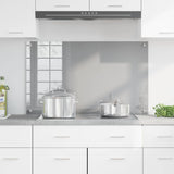 Vidaxl keuken spatscherm lichtgrijs 100 x 60 cm gehard glas