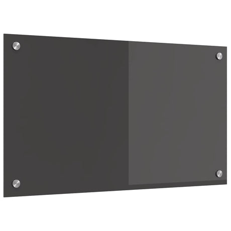 Vidaxl keuken spatscherm donkergrijs 70 x 40 cm gehard glas