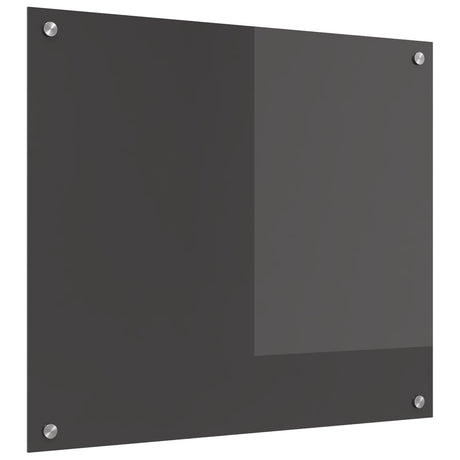 Vidaxl keuken spatscherm donkergrijs 70 x 60 cm gehard glas