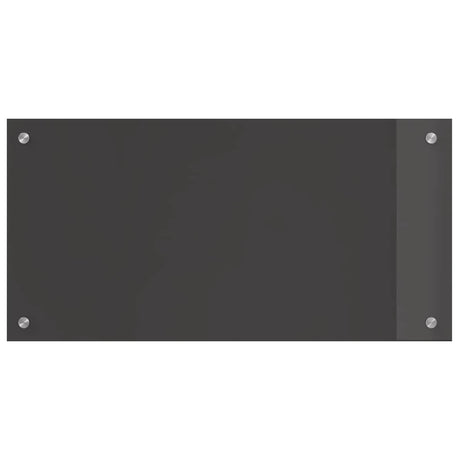 Vidaxl keuken spatscherm donkergrijs 80 x 40 cm gehard glas