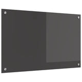 Vidaxl keuken spatscherm donkergrijs 80 x 50 cm gehard glas