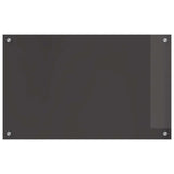 Vidaxl keuken spatscherm donkergrijs 80 x 50 cm gehard glas